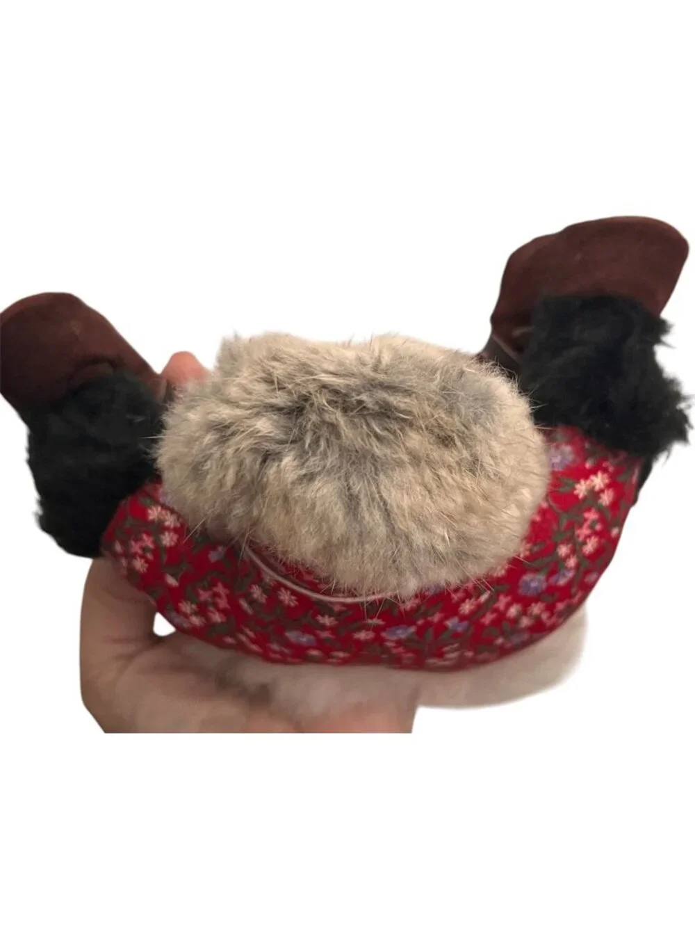 Authentic Native Handicraft From Alaska Inuit Doll Handpainted Fur-trimmed Parka